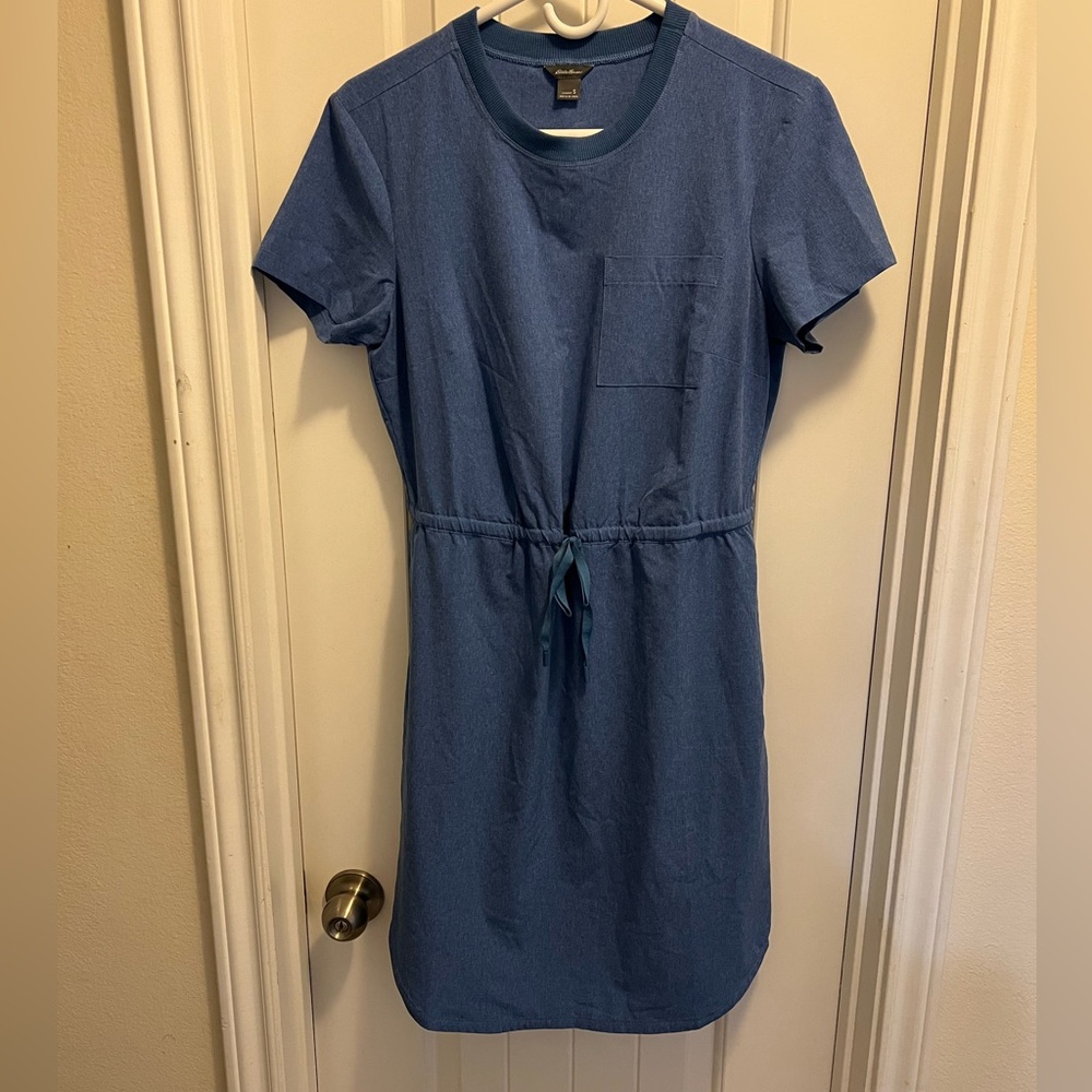 Eddie Bauer Heather Blue Knit Dress